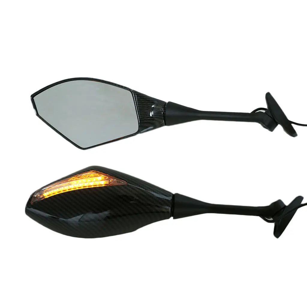 

Motorcycle Side Rear View Mirrors with Turn Signal Fit for Honda CBR600RR 2003-2008 CBR1000RR 2004-2008