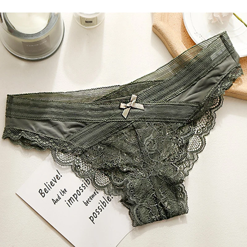 

Sexy Lace Panties Women Hollow Out Underwear Fashion Cotton Comfortable Lingerie Breathable Transparent Briefs Female Intimates