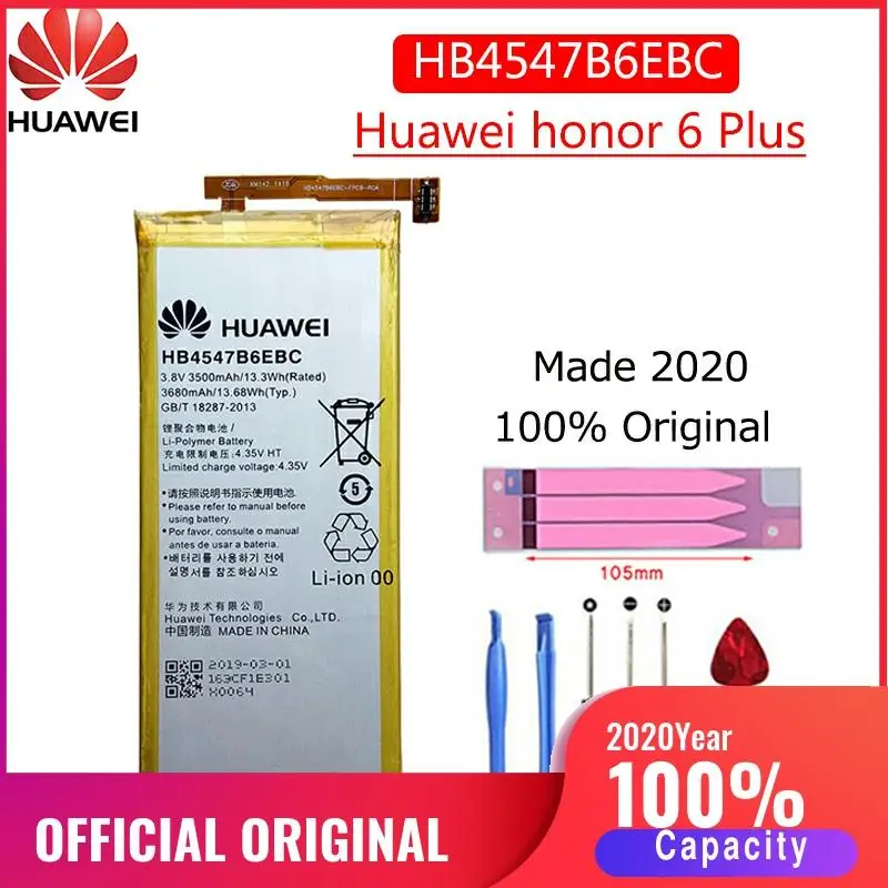 HB4547B6EBC оригинальный Хуа Вэй батарея для Huawei Honor 6 Plus PE TL20 TL10 CL00 UL00 3500 мАч Замена Bateria