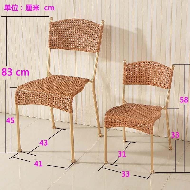 Стул из ротанга маленький стул может накладываться на домашнюю гостиную детский