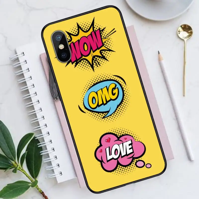 

Woman pow OMG Phone Case for iPhone 11 12 mini pro XS MAX 8 7 6 6S Plus X 5S SE 2020 XR