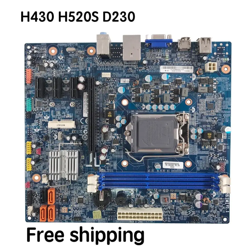 Материнская плата для Lenovo H430 H520S D230 ERAZER T410 материнская CIH61MI V1.1 100% тест доставка ОК |