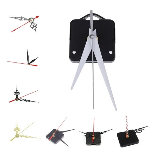 1 Набор бесшумные большие настенные часы кварцевые механизм стрелки набор для