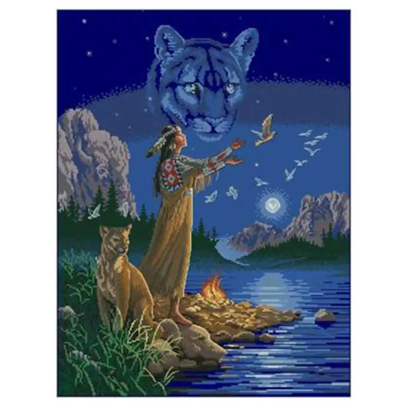 

Hidden soul patterns Counted Cross Stitch 11CT 14CT DIY Cross Stitch Kits Embroidery Needlework Sets