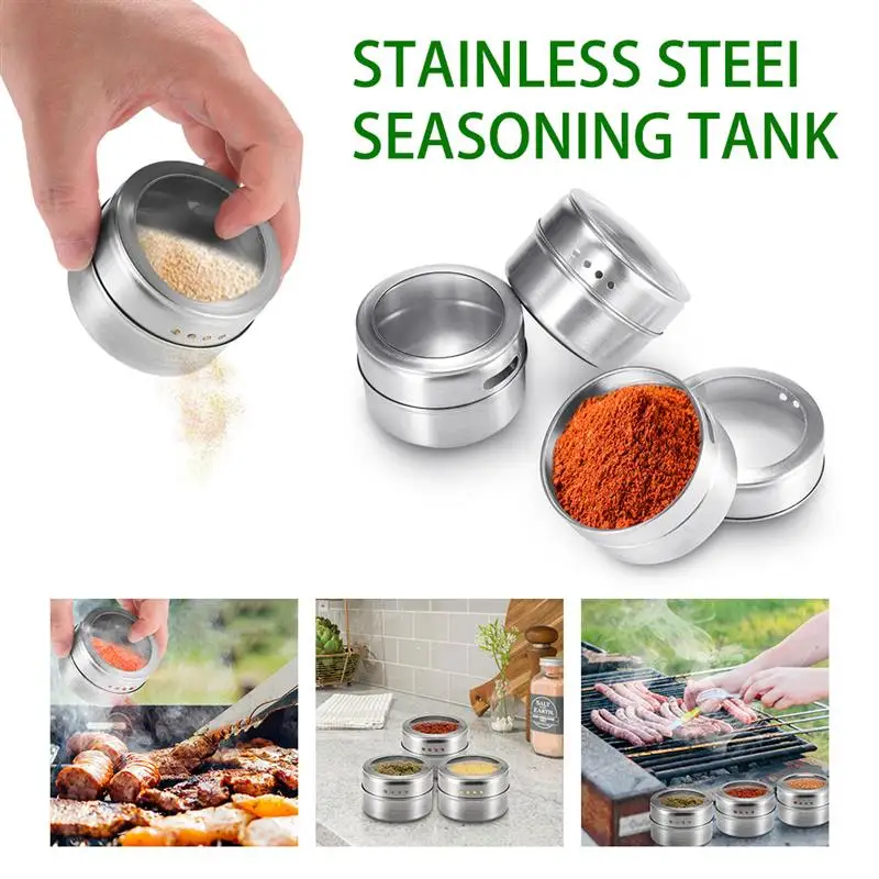 Банка для специй стандартный набор с подставкой банка из нержавеющей стали