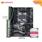 HUANANZHI X99 F8 X99 материнская плата с Intel XEON E5 2666 v3 с 1*16G DDR4 RECC память комбинированный комплект NVME SATA USB
