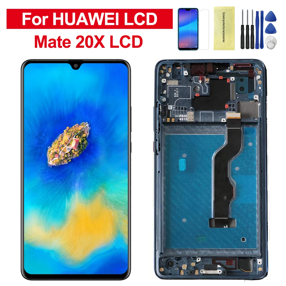 7 2 &quotОригинальный Новый сенсорный ЖК-экран для Huawei Mate 20X дигитайзер в сборе