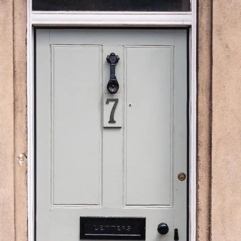 Металлические цифровые цифры чугунный домик вывеска дверная пластина сделай сам