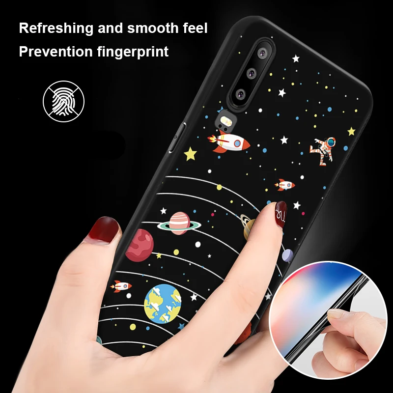 Мягкий чехол из ТПУ с узором для Huawei Honor 9X Pro 8X P20 P30 Mate 20 10 Lite P Smart 2019 телефона