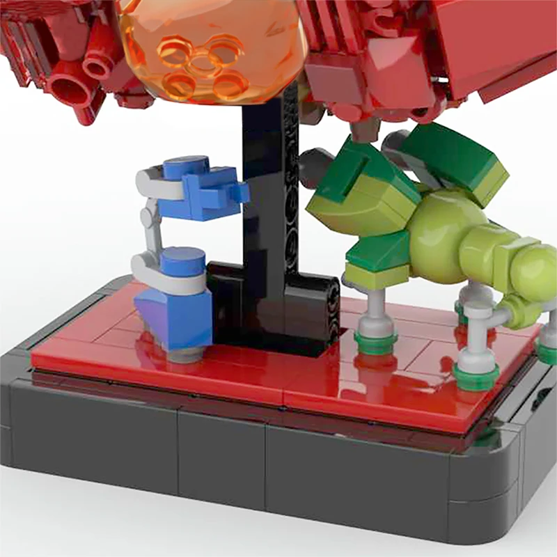 

Space Exploration Series MOC Star Sci-fi Comedy Red Alien Wars Building Blocks Bricks DIY Toys For Kids Birthday Gifts