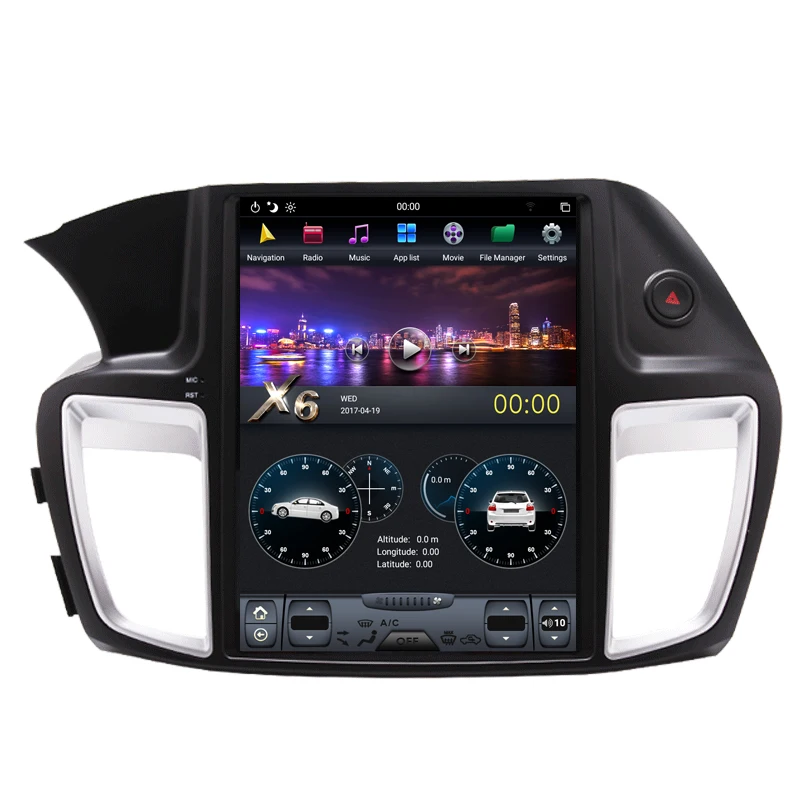 NAVITOPIA 12 1 дюймов 4G + 64 Гб Тесла стиль вертикальный экран Android 8 автомобильный DVD GPS