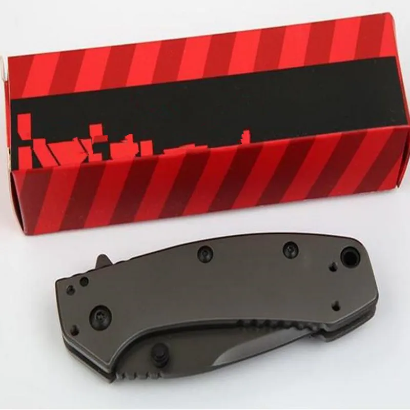 

2 Pcs/Bag Kershaw 1555TI Titanium Tactical Folding Knife Hinderer Design Flipper Camping Hunting Knife 8Cr13Mov Utility ED