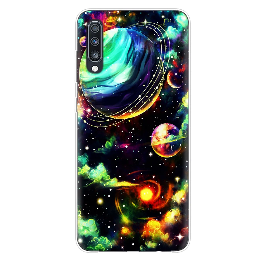 

Bright sky Phone Case For Samsung A70 A50 A71 A10 S10 Plus A51 S21 Ultra A20 A20E S20 FE S7 Edge S8 S9 S10E Note 20 Back Cover