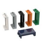 Панель MOC 87544 1x2x3 с боковыми опорными элементами-полые шпильки строительные блоки детали сделай сам совместимые игрушки-Кирпичи подарок для детей