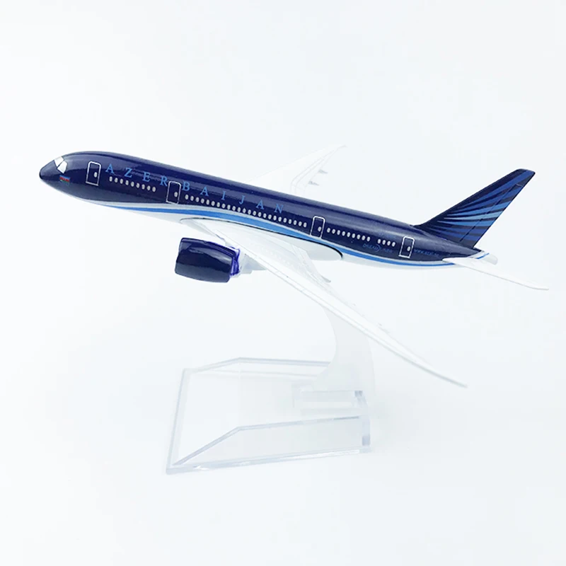 

14CM Diecast 1:400 Scale Airplane B787 Model with Base Alloy Aircraft Plane Toy Model Azerbaijan Airlines 787 Collection Gifts