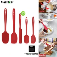 walfos 5pcsset non stick silicone spatula baking pastry heat resistant silicone spatula kitchen utensil cooking tool