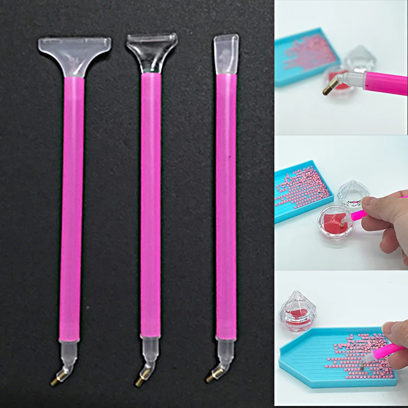 Новый стиль алмазная живопись перо угловой наконечник легко захватывать бусины