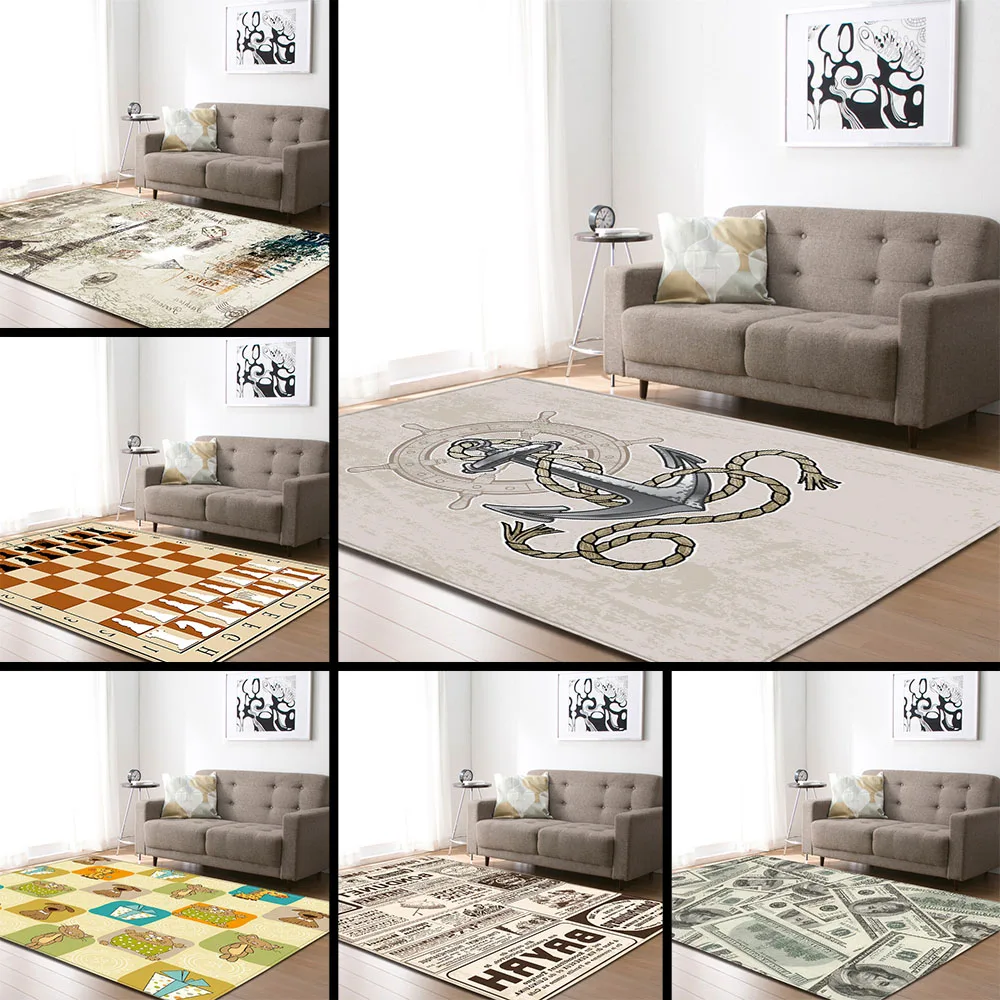 3D Футбольный детский игровой ковер Декор кухонный прикроватный коврик для игр