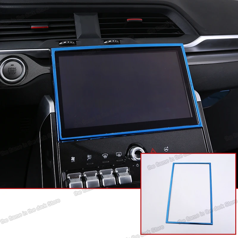 

Lsrtw2017 Stainless Steel Car Navigation Screen Frame Trims for Haval H4 F5 2018 2019 2020 2021 Accessories Auto Styling