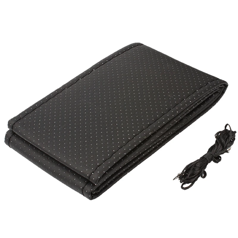 Чехол на руль автомобиля из кожи 38 см для Mercedes Benz W203 W204 211 AMG Smart Starline A93 Citroen C4 и др.