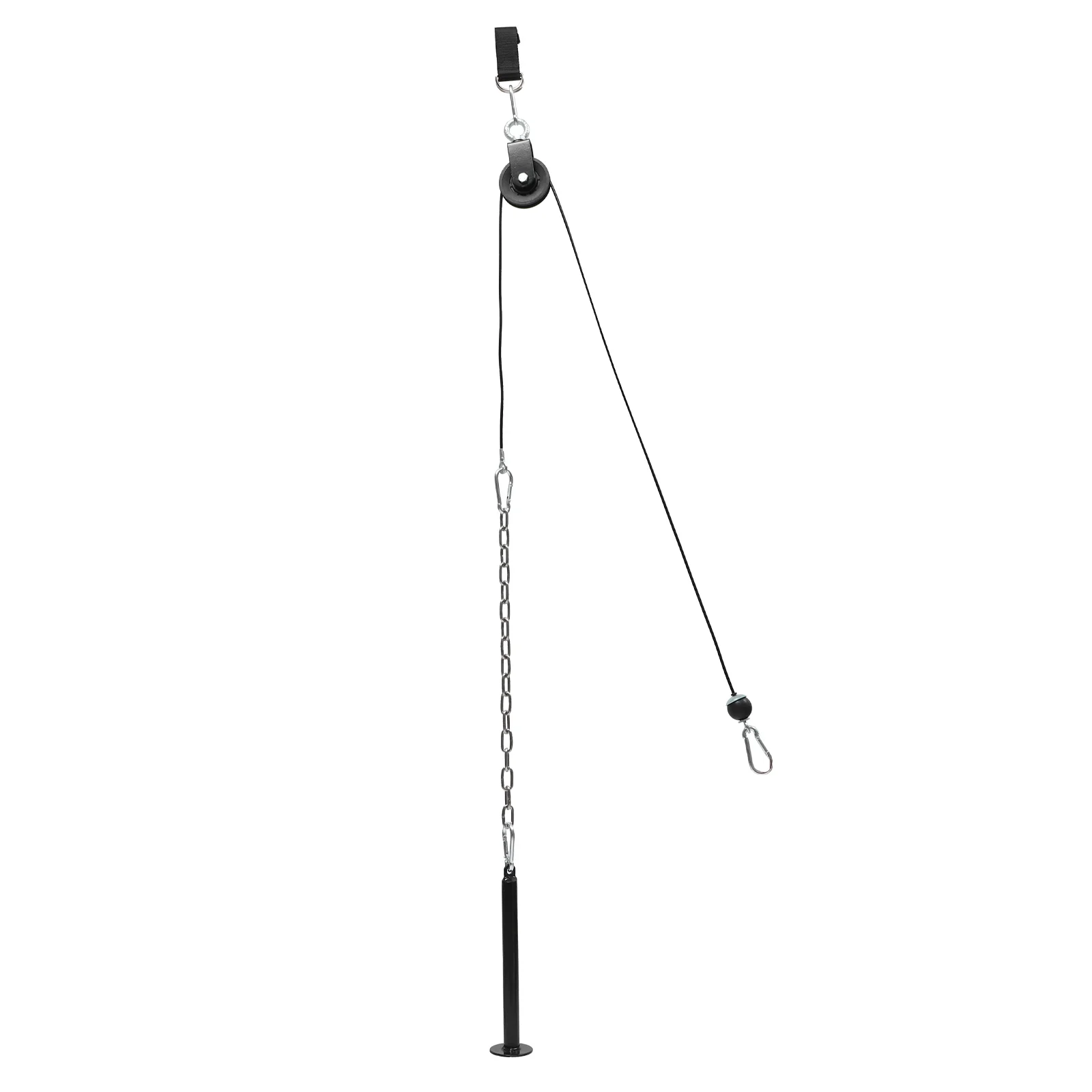 

1 Set of Tricep Trainer Pulley Cable System Arm Strength Training Exerciser