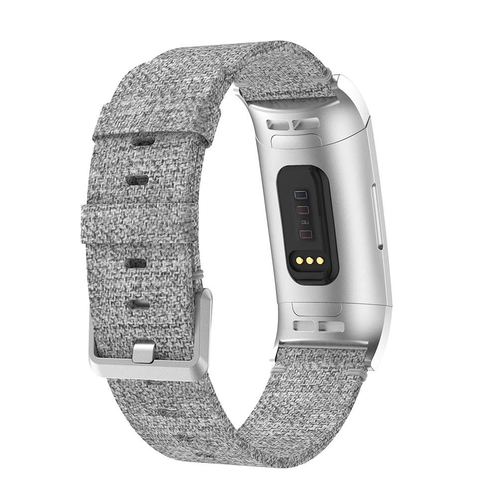Ремешок тканевый для Fitbit Charge 3 сменный Браслет наручных часов умный зарядного
