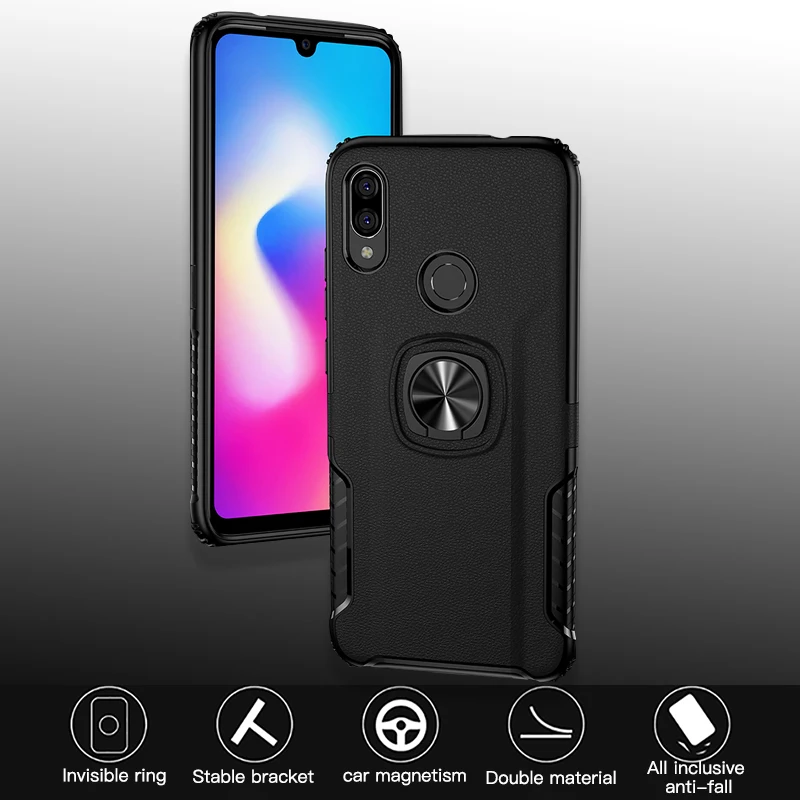 ! ACCEZZ TPU подставка с магнитным кольцом мобильный чехол для телефона Xiaomi Redmi Note7