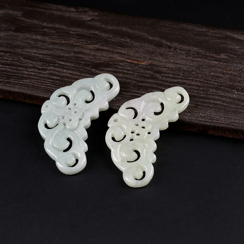 Объемные подвески в форме бабочки из натурального камня 1 шт. 28*50 мм бусины