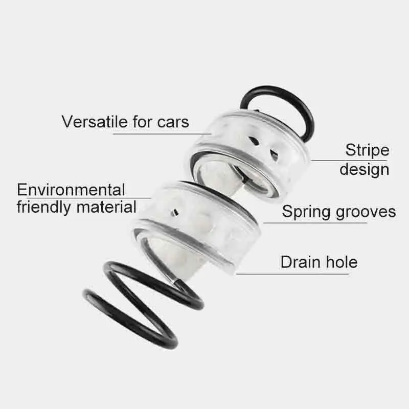 

Spring Shock absorber Transparent Automobile Bumper Rubber 2pcs Buffer
