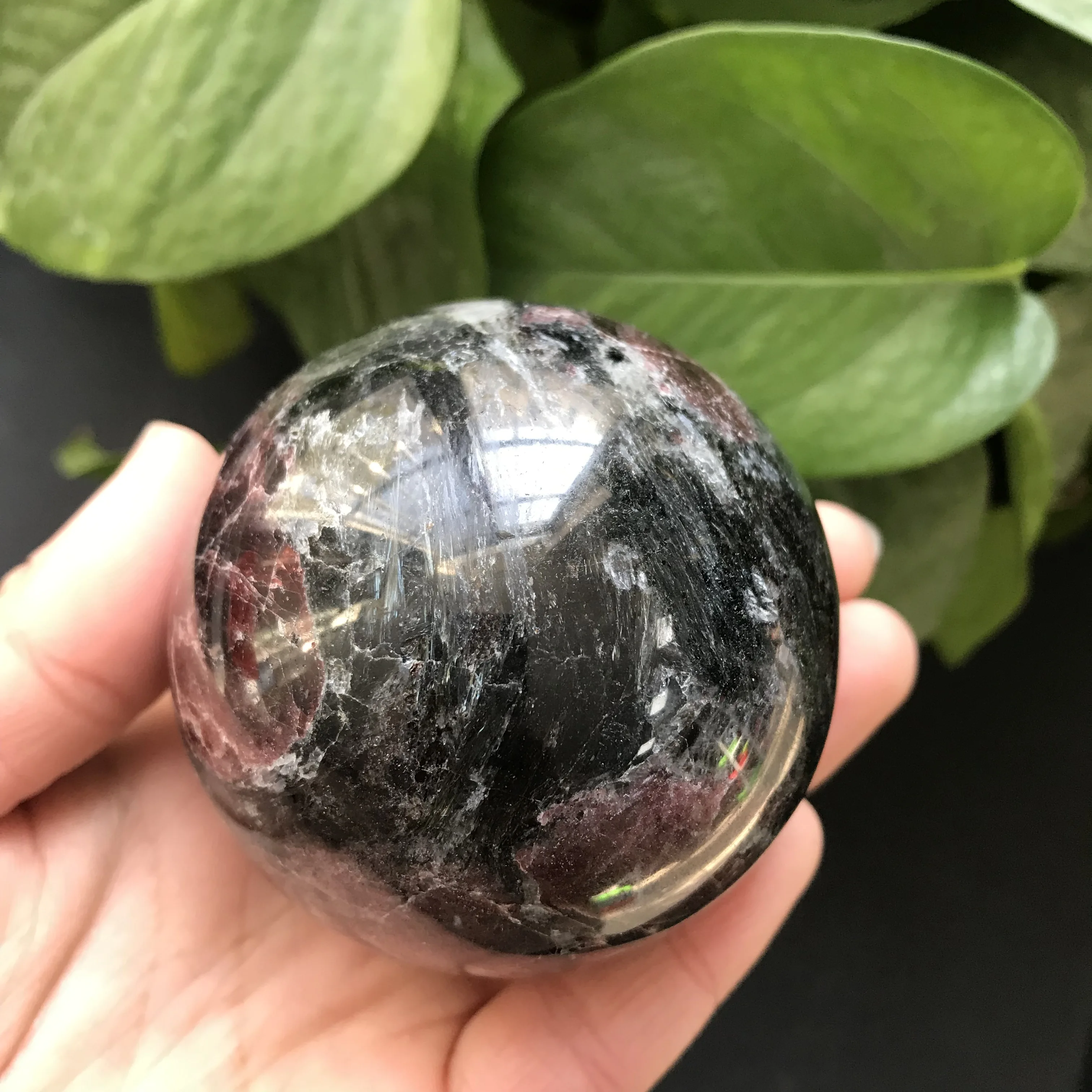 Шар из натурального граната для украшения фэншуй|Камни| |