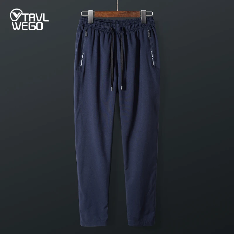 

TRVLWEGO Summer Quick Dry Cycling Pants Man Outdoor Trousers Men Breathable Thin Sports Mountain Frenulum Waist Hiking Pants