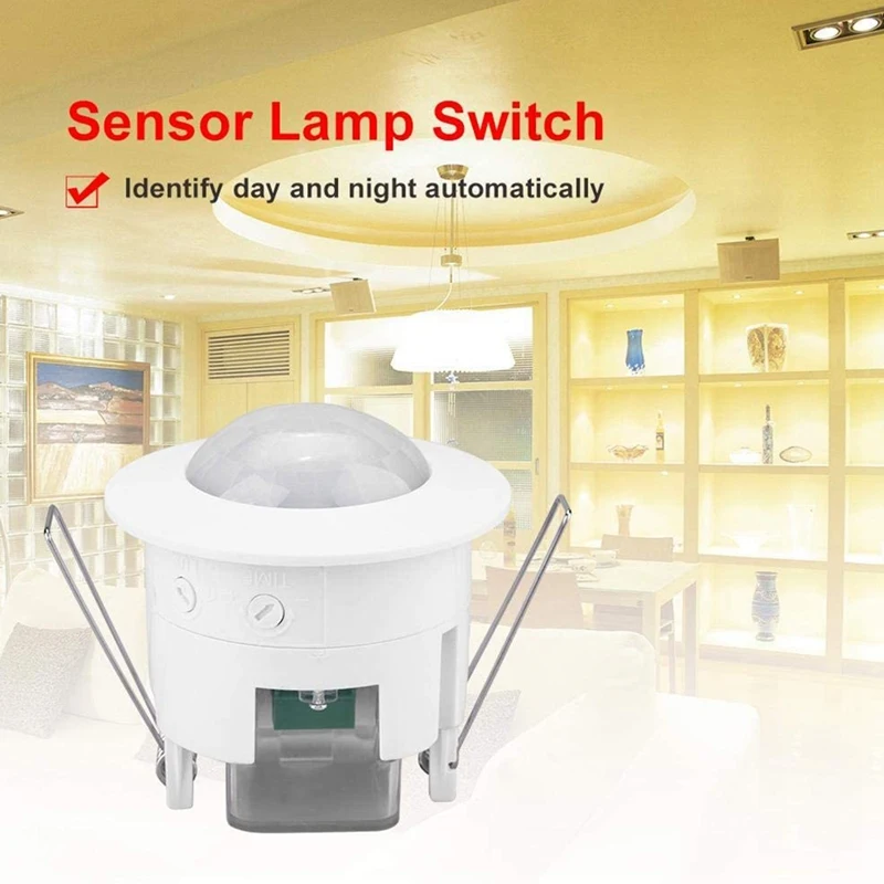 Hot 110V-220V 360° Infrared Recessed PIR Ceiling Motion Sensor Detector Light Switch | Обустройство дома