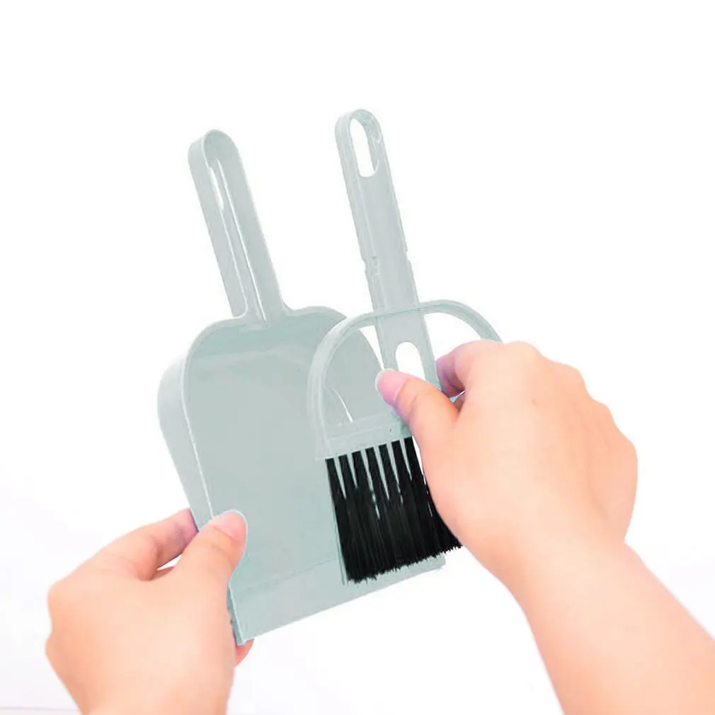 Эффективная Мини щетка для чистки и совком набор Настольный развертки метла