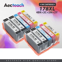 aecteach new compatible ink cartridge for hp 178 for hp178 178xl photosmart 5510 5515 6510 7510 b109a b109n b110a printer
