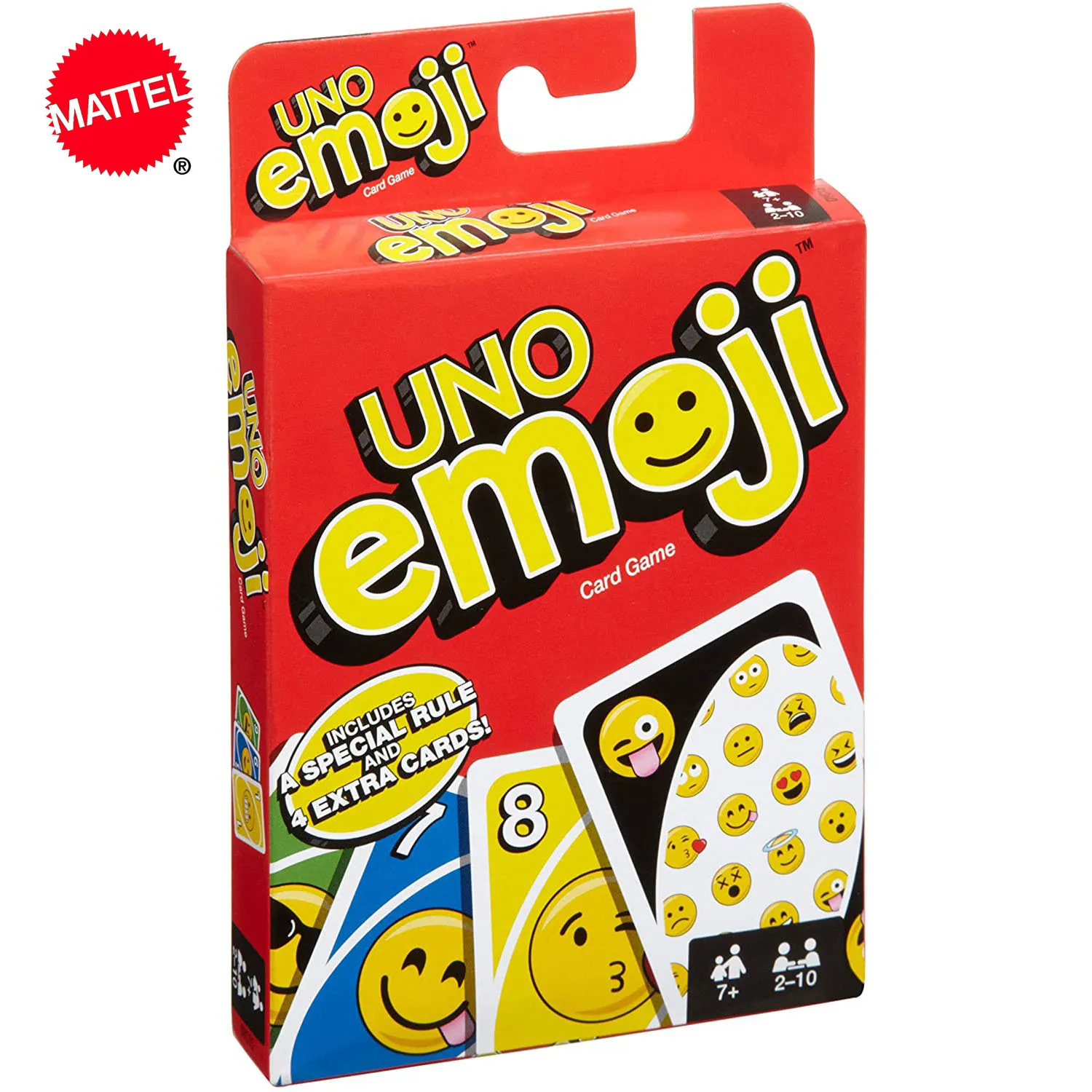 Mattel Games UNO Emoji многопользовательские Вечерние игры для отдыха семейный покер