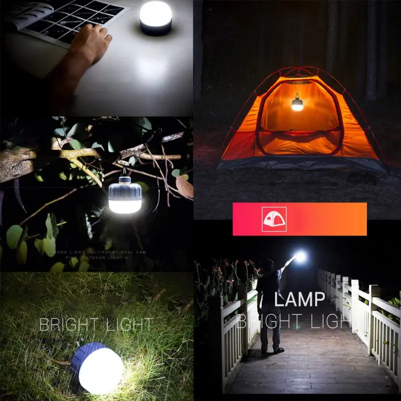 Портативный USB Перезаряжаемые ультра яркий 600 люмен Открытый Кемпинг Фонари