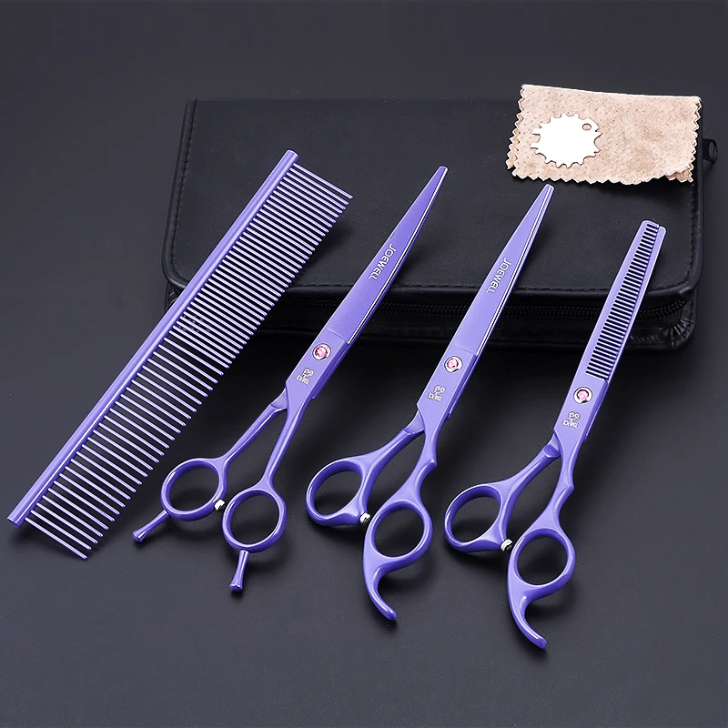 Профессиональные ножницы для собак Уход за животными 6 &quotпрямые + 6&quot изогнутые