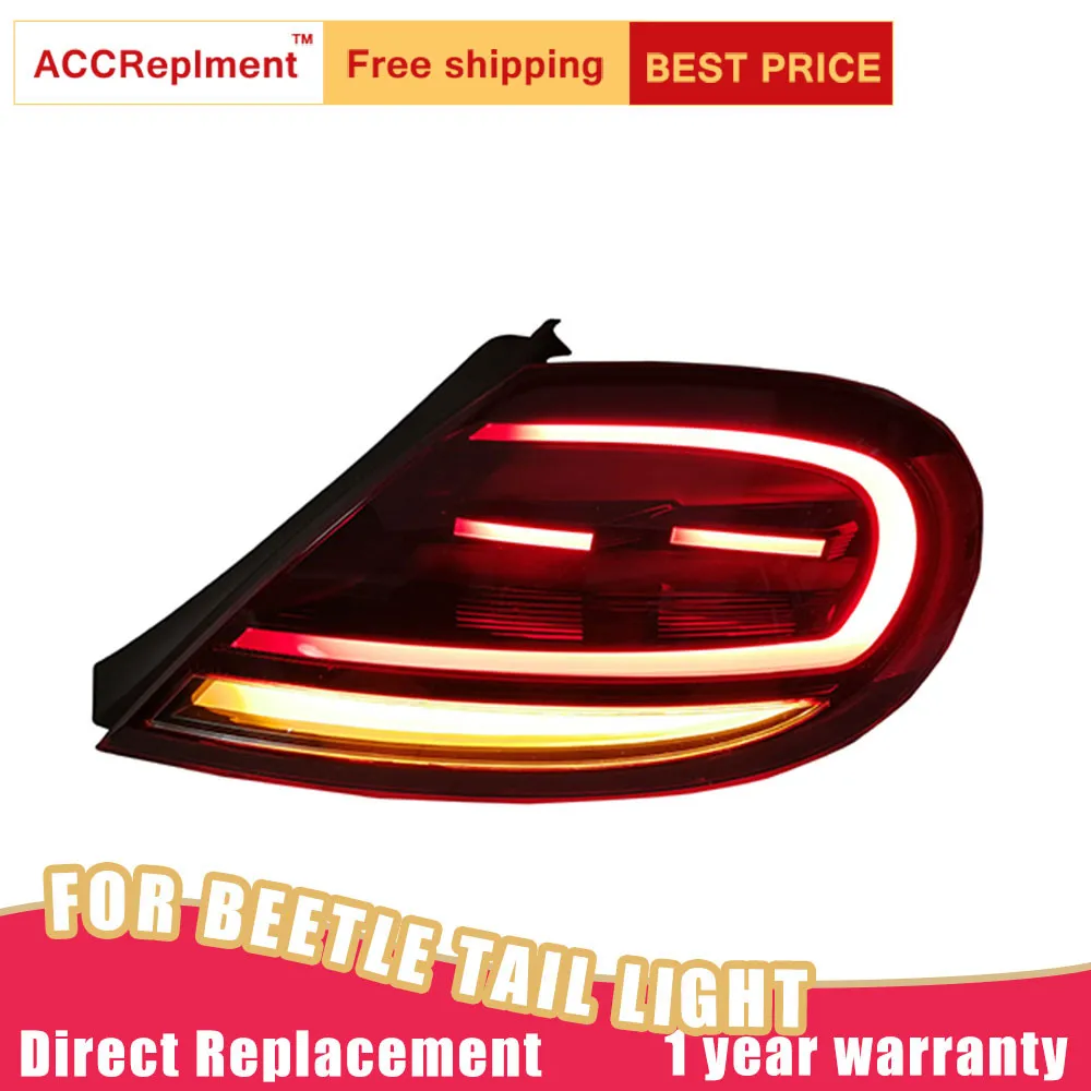 

New LED Taillights Assembly For Volkswagen Beetle 12-19 LED Rear Lamp Brake Reverse Light Rear Back Up Lamp DRL Car Tail lights