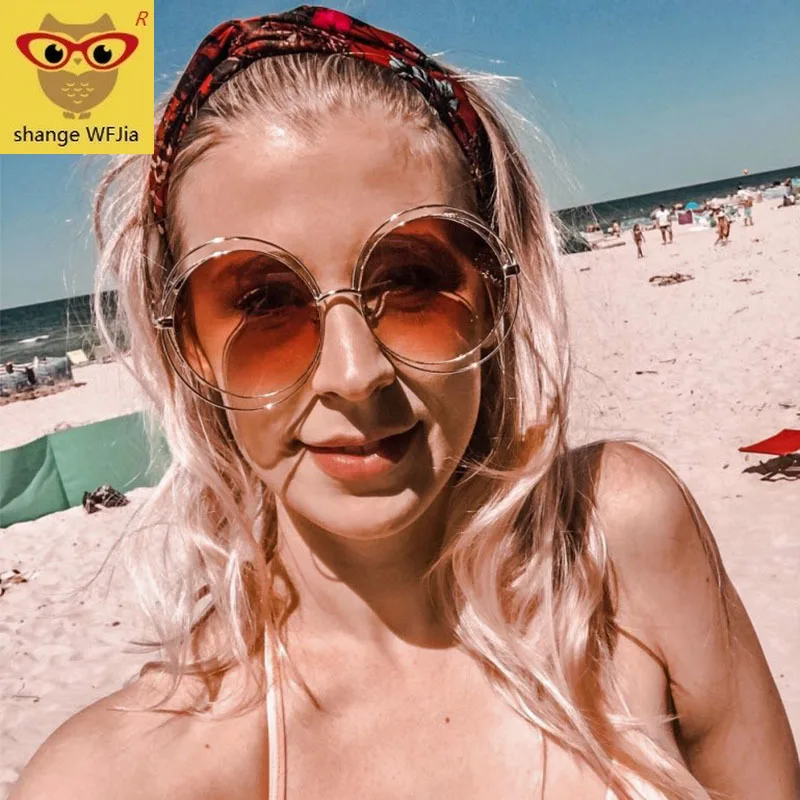 Солнцезащитные очки женские зеркальные винтажные круглые брендовые