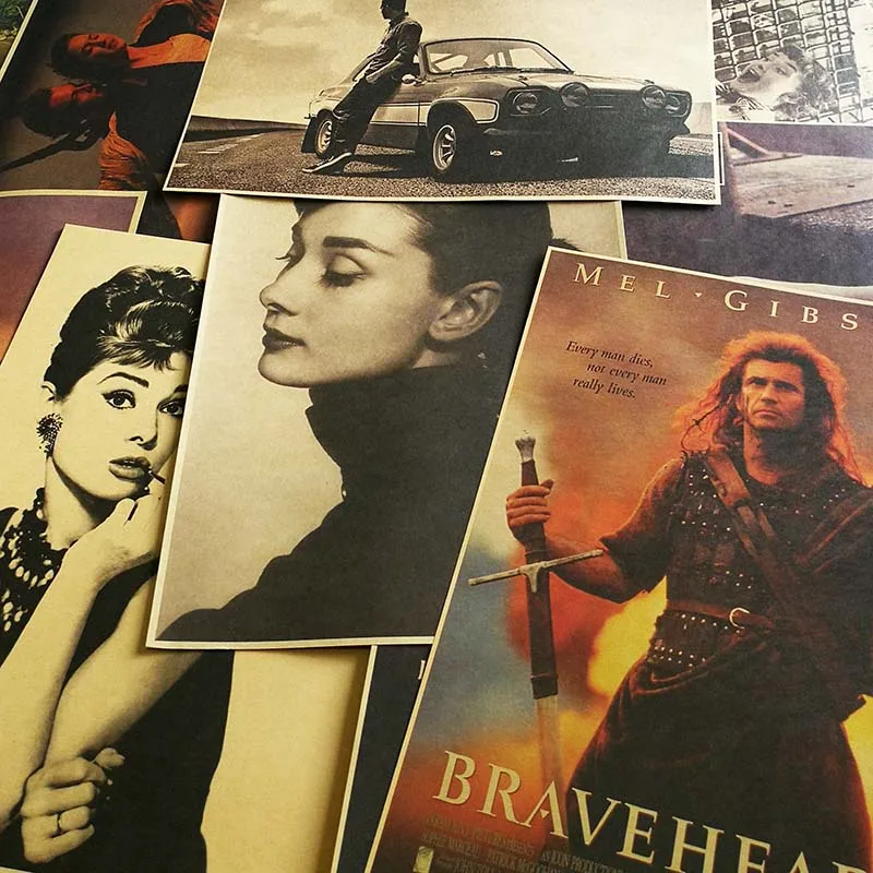 A3 Размер знаменитый фильм и актриса Ретро плакат крафт-бумага бумажный