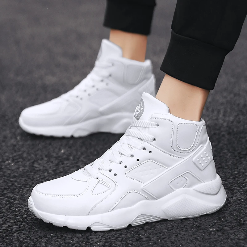 AODLEE Leather Men Shoes Sneakers Ankle Boots Fashion Hip Hop Casual Running tenis masculino adulto | Обувь