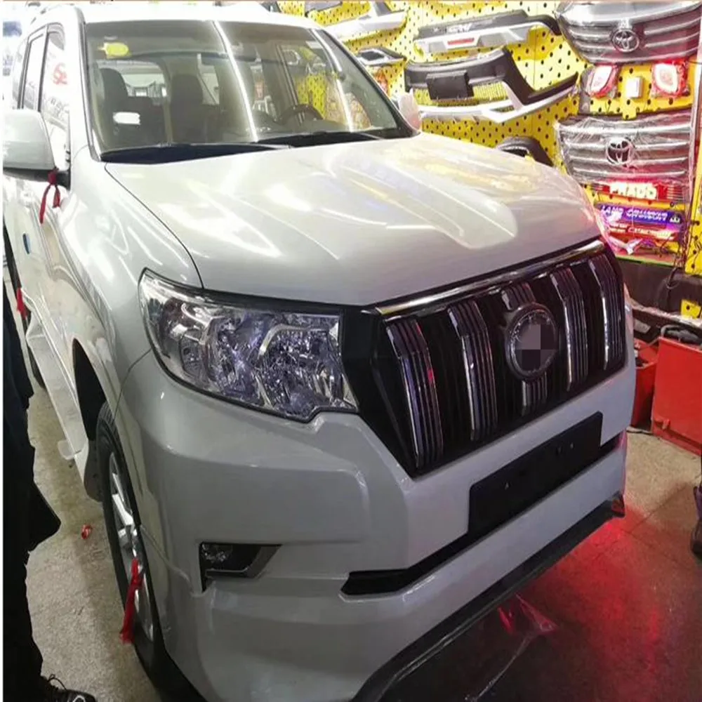 Front Bumper Grill for Toyota Land Cruiser Prado 2018 low to high with Radiator Grille Car Accessories |