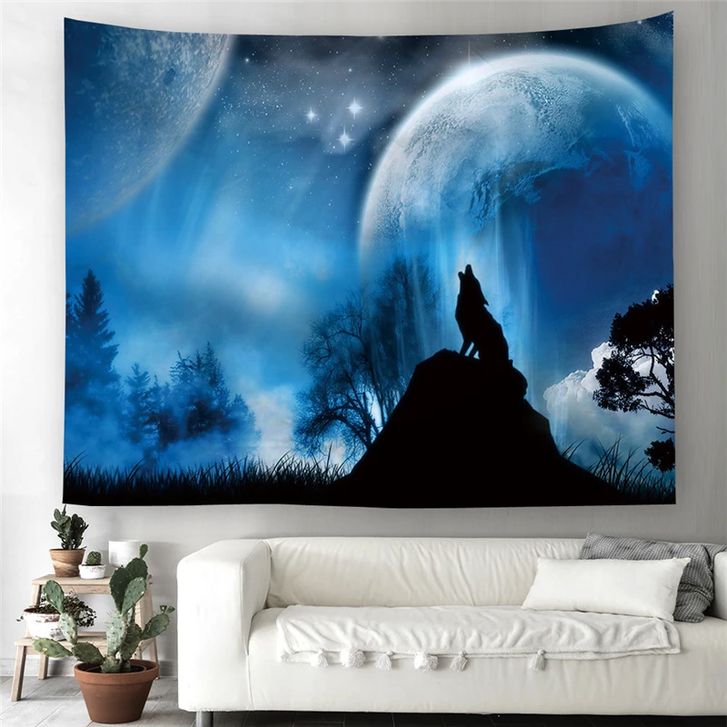 

Animal Pattern Tapestry Wall Hanging Home Decor Picnic Blanke Multifunctional Bedroom Background Cloth Beach Towel Bedspread