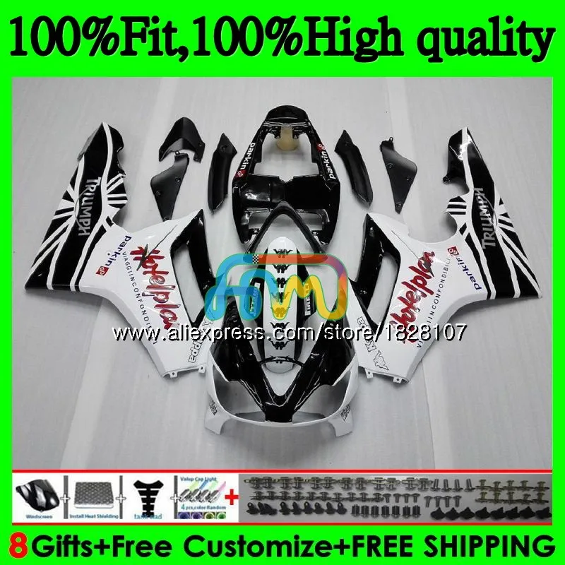 

OEM инъекция для Triumph Daytona 675 09 10 11 12 82b. 14 Daytona-675 Daytona675 2009 2010 белый черный 2011 2012 полный обтекатель