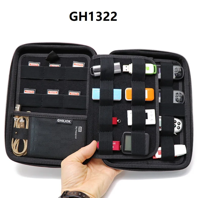 Дорожная сумка для хранения цифровых аксессуаров GUANHE жесткого диска флэш