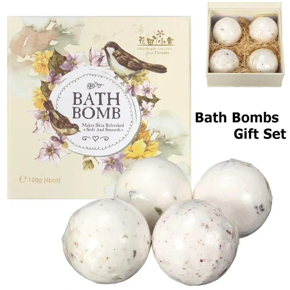 

4 pieces/set of adult and children's aroma bath bomb, foam moisturizing and relaxing spa ball, soft and smooth bath care, refres