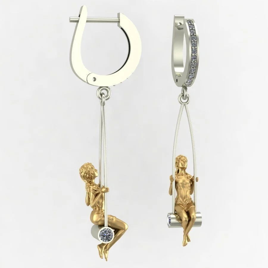 серьги 2021 тренд новинка женские пирсинг обманка jewelry-accessories токийские мстители