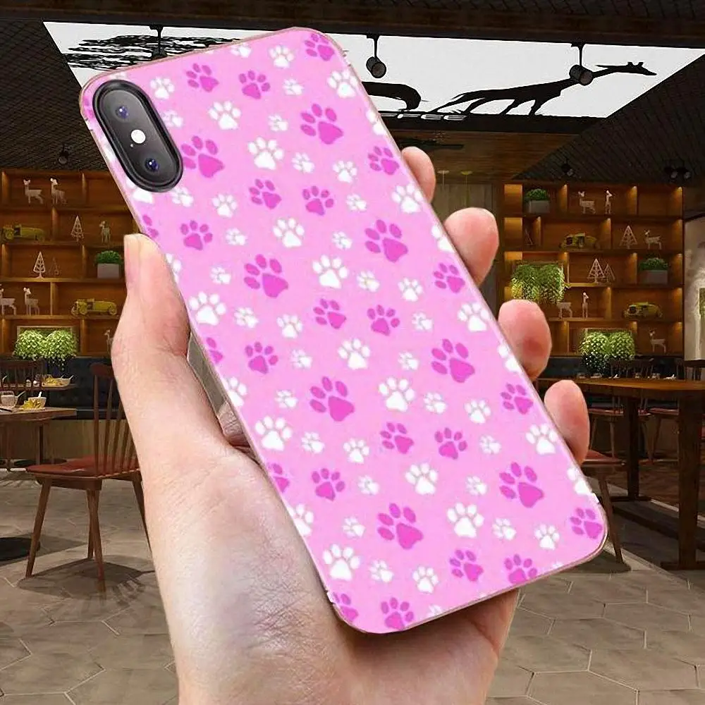 Собачий отпечаток лапы дизайн для Sony Xperia Z Z1 Z2 Z3 Z4 Z5 compact Mini M2 M4 M5 T3 E3 E5 XA XA1 XZ Премиум