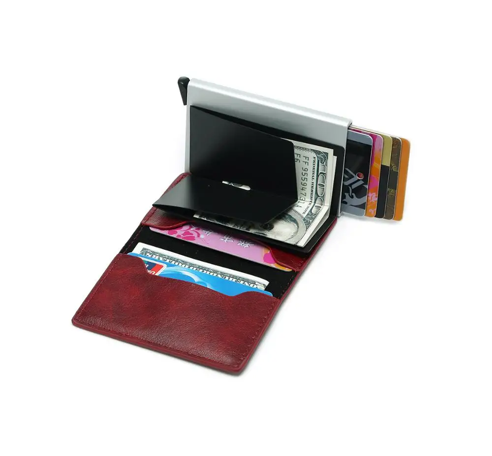 Мужские кошельки с держателем для Карт Rfid винтажный черный короткий кошелек