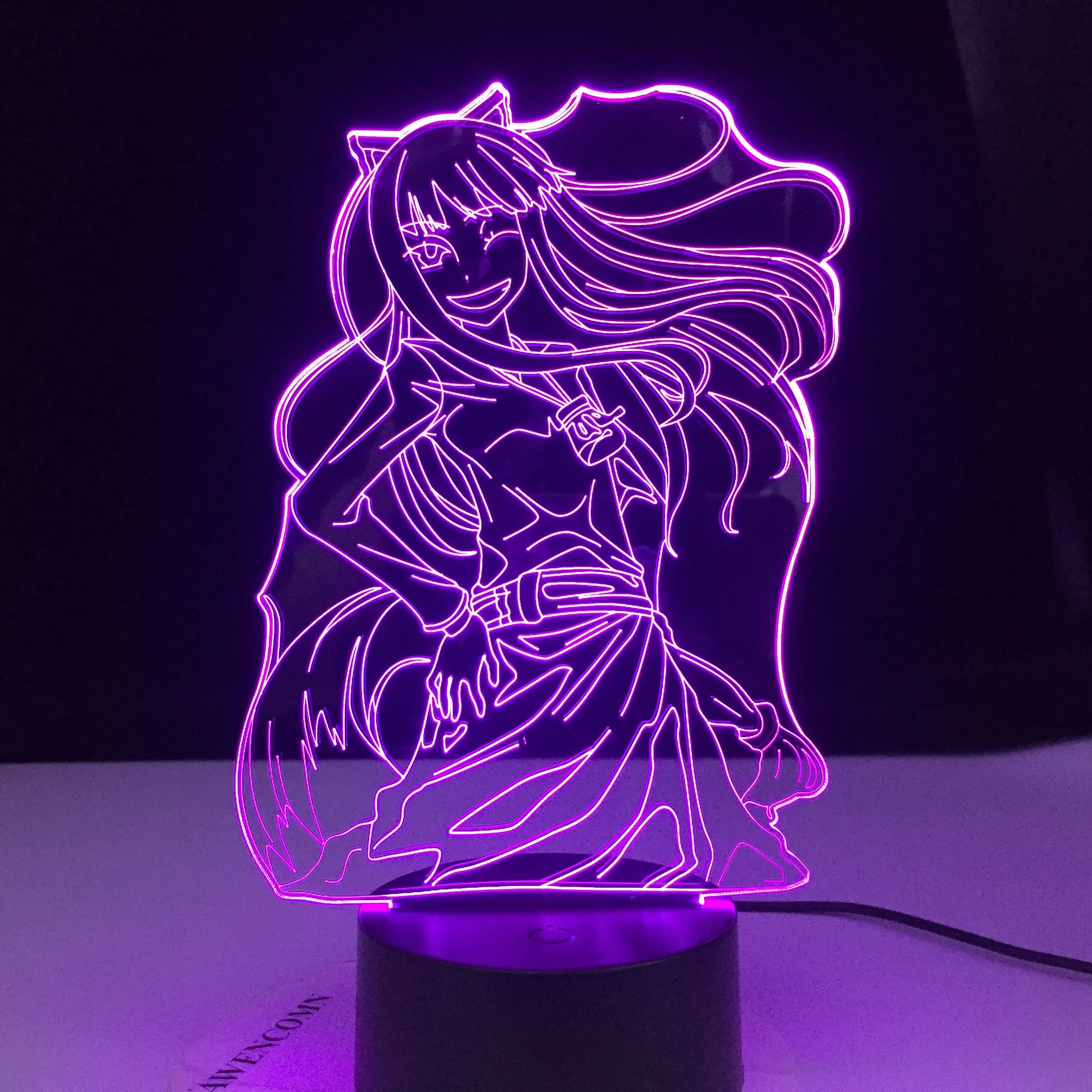 Фигурка Inuyasha Kikyo из аниме светодиодный ночсветильник для девочек декор общежития